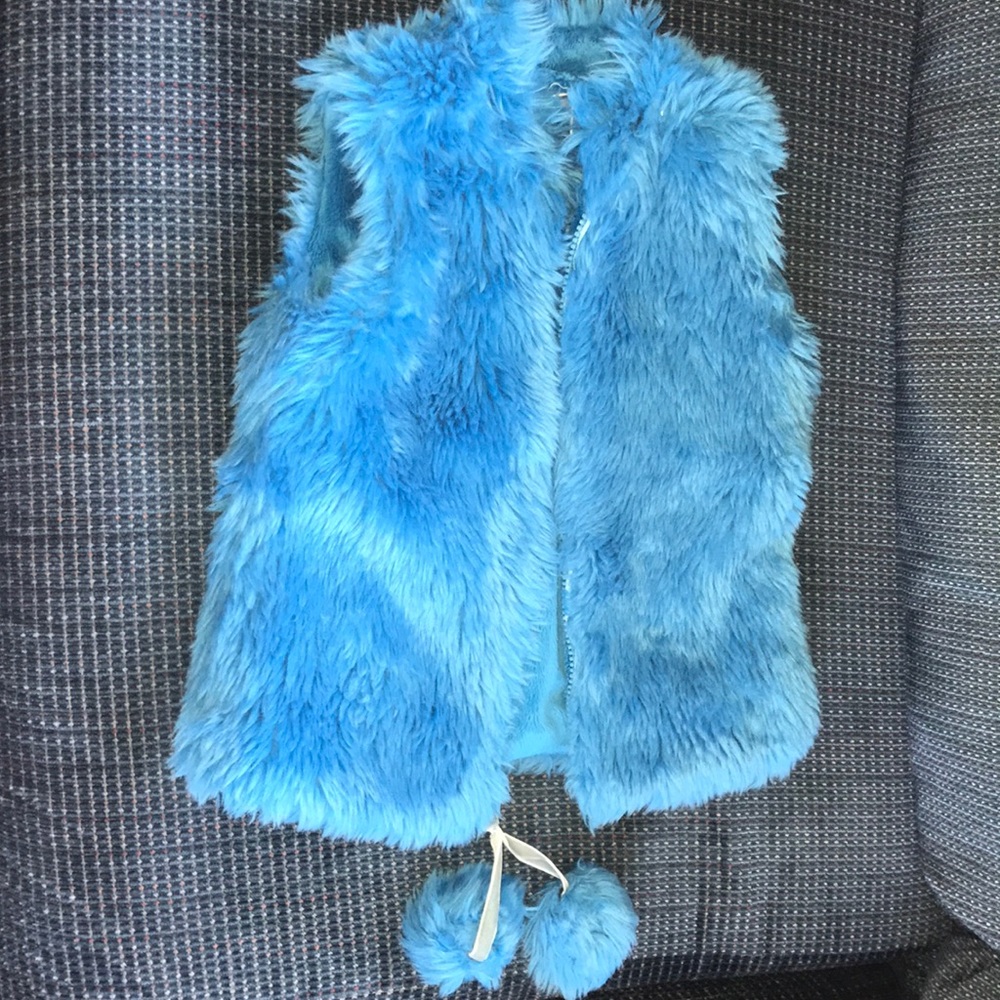 Faux Fur Vest For Girls
